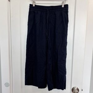 Banana Republic Linen blend wide leg Crop Pants